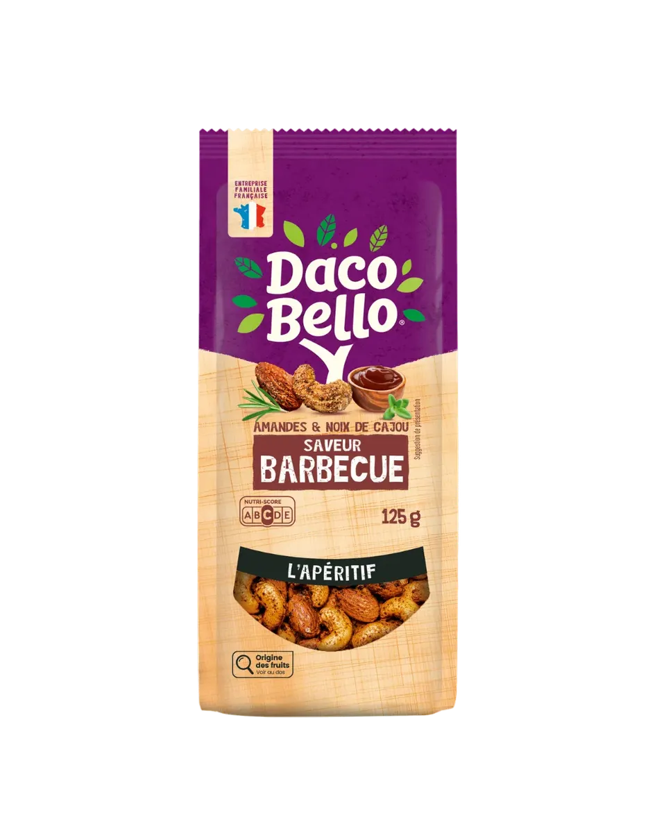 daco-bello-mix-amandes-cajou-saveur-bbq-125g image 1