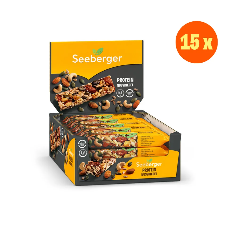 seeberger-protein-nussriegel-multipack-15-x-35-g-barres-prot-in-es-aux-noix image 1