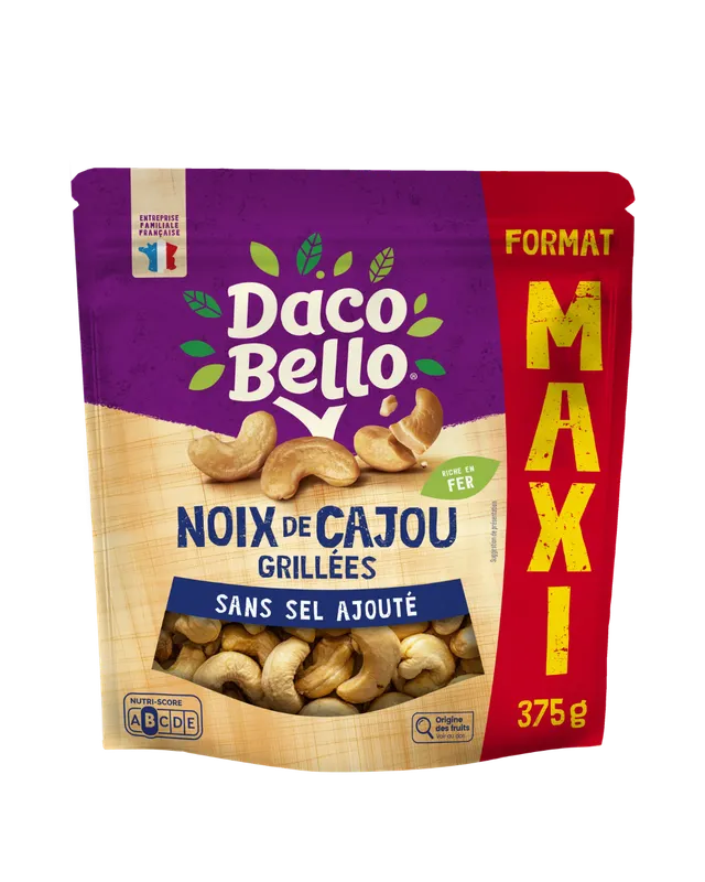daco-bello-noix-de-cajou-grill-es-nature-375-g-maxi-zip image 1