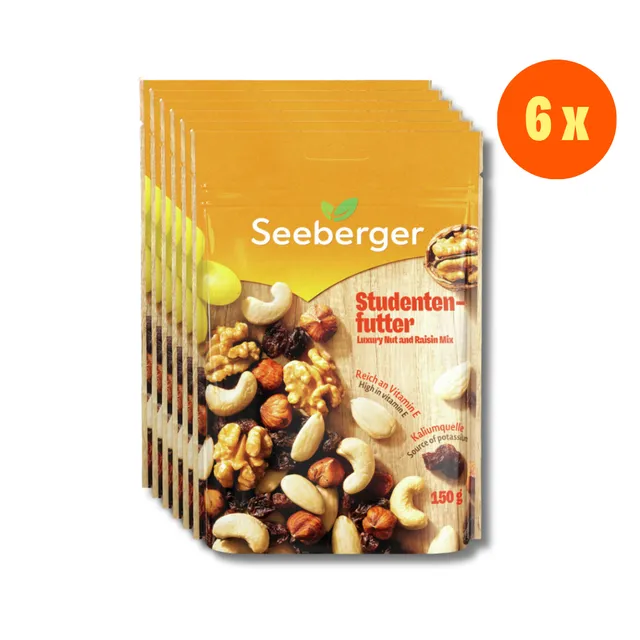 seeberger-studentenfutter-multipack-mix-tudiant-6-x-150-g image 1