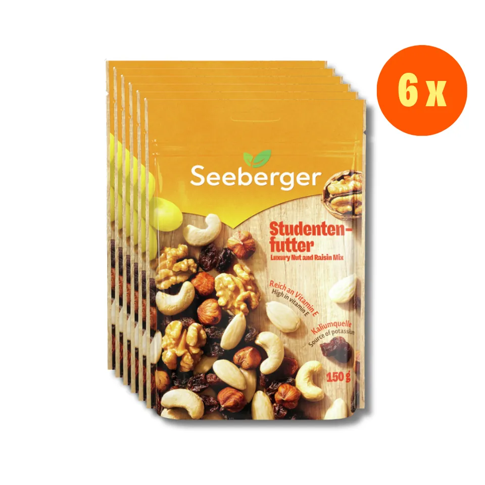 seeberger-studentenfutter-multipack-mix-tudiant-6-x-150-g image 1