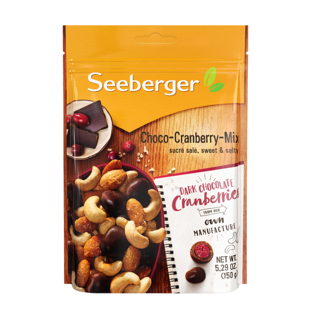 seeberger-choco-cranberry-mix-m-lange-sucr-sal-noix-et-fruits image 2