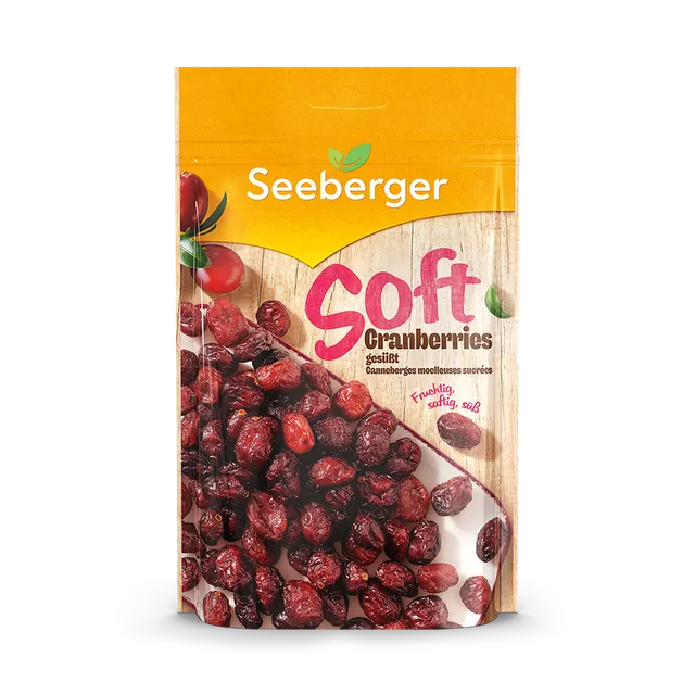 seeberger-soft-cranberries-sucr-es-snack-fruit image 1