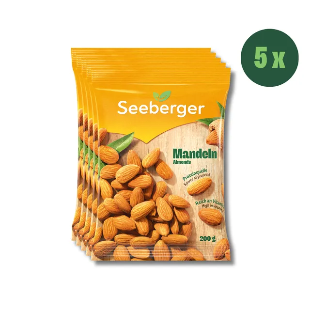 seeberger-amandes-nature-multipack-5-x-200-g-source-de-prot-ines image 1
