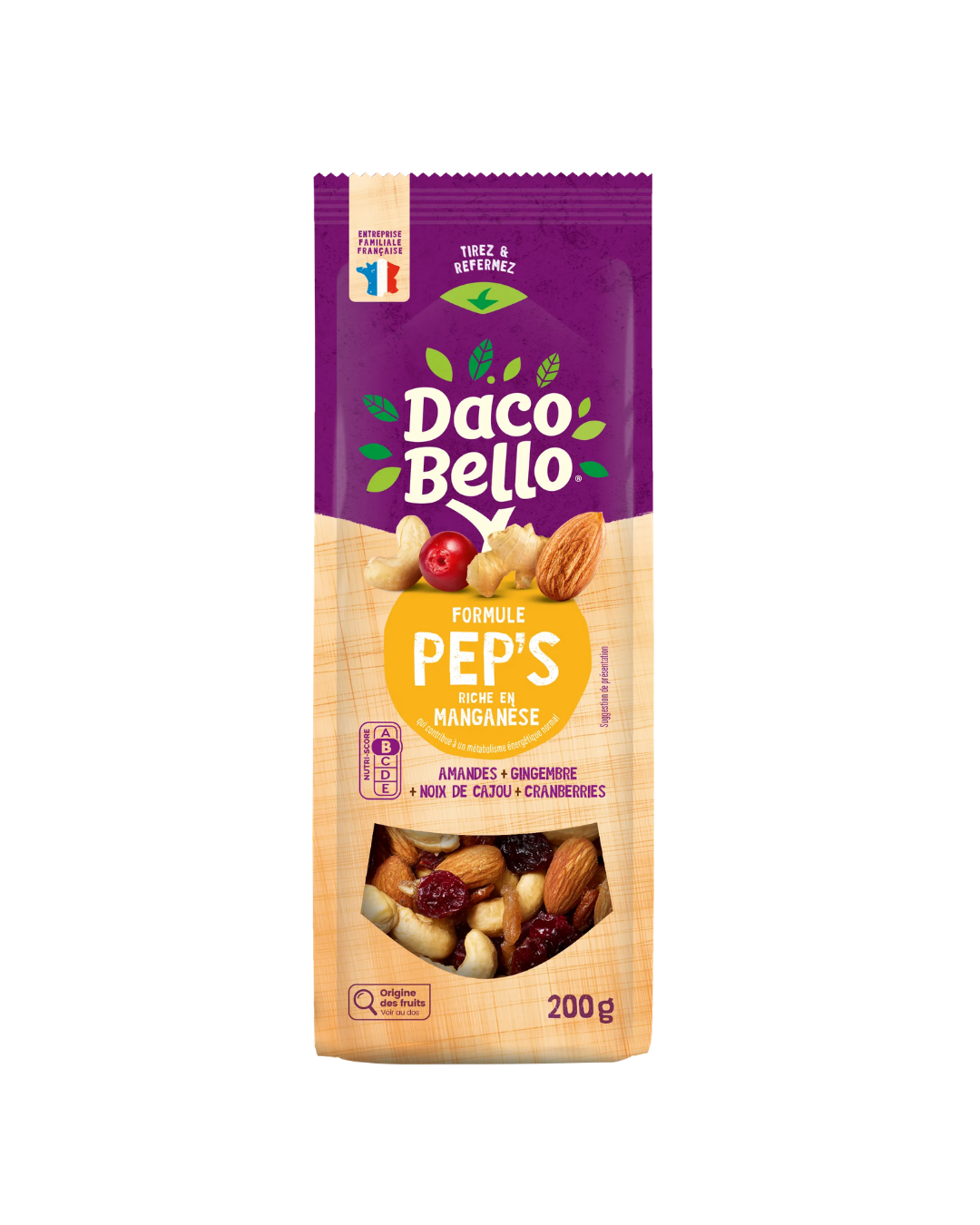 daco-bello-formule-peps-200g-m-lange-gingembre-cranberries-cajou image 1