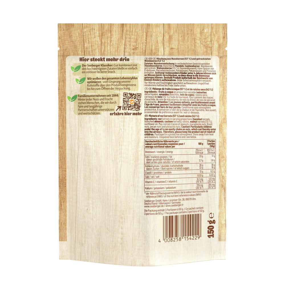 seeberger-studentenfutter-multipack-mix-tudiant-6-x-150-g image 2