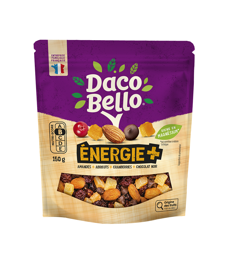 daco-bello-nergie-150g-amandes-abricots-cranberries-chocolat-noir image 1