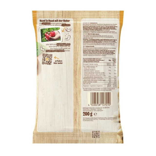 seeberger-noix-de-cajou-multipack-5-x-200-g-magn-sium image 1