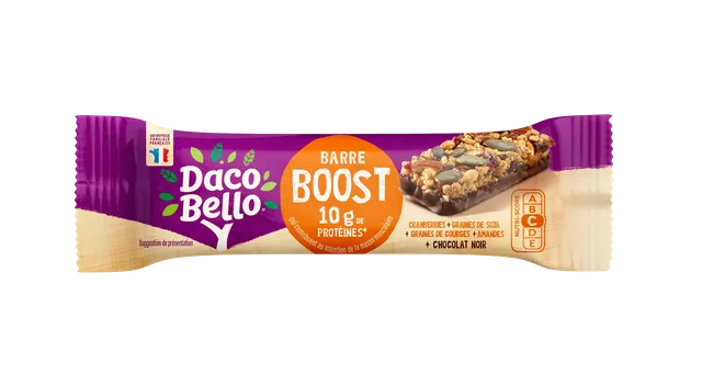 daco-bello-barre-prot-in-e-boost-42g-soja-cranberries-amandes-chocolat image 1