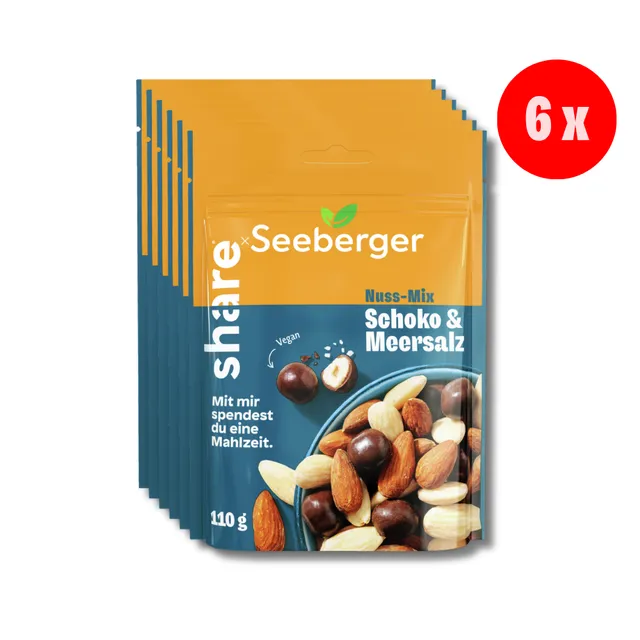 seeberger-nuss-mix-schoko-meersalz-6-x-110-g image 1