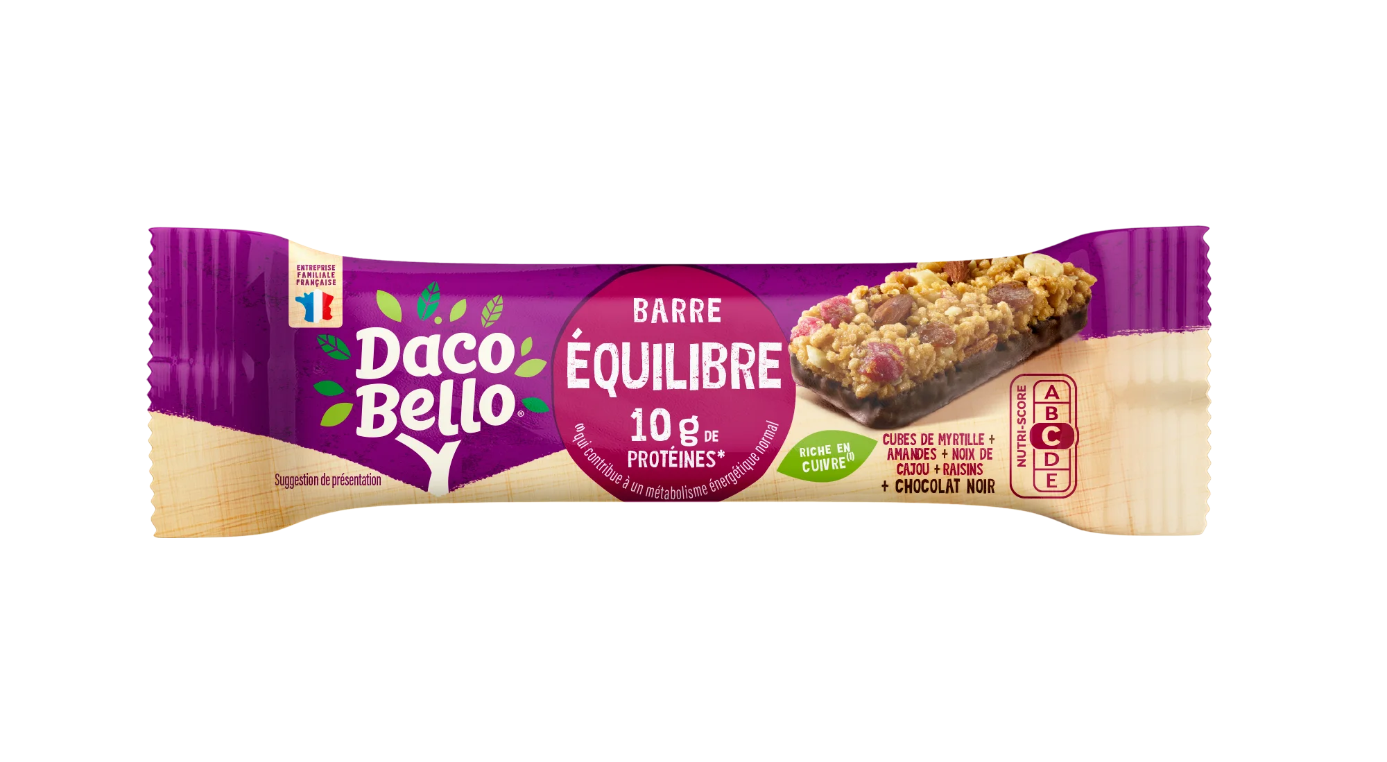 daco-bello-barre-prot-in-e-quilibre-42g-myrtille-chocolat image 1
