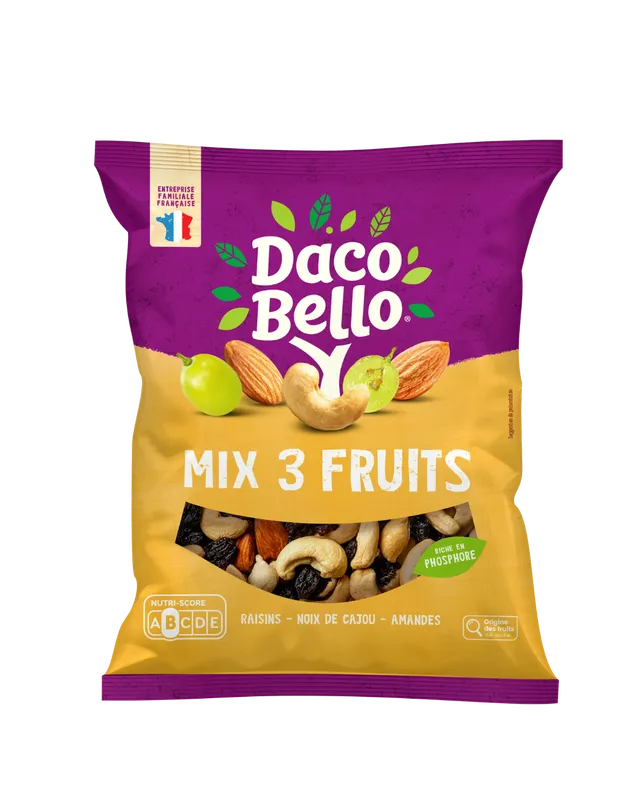 daco-bello-mix-3-fruits-400g-raisin-amandes-cajou image 1