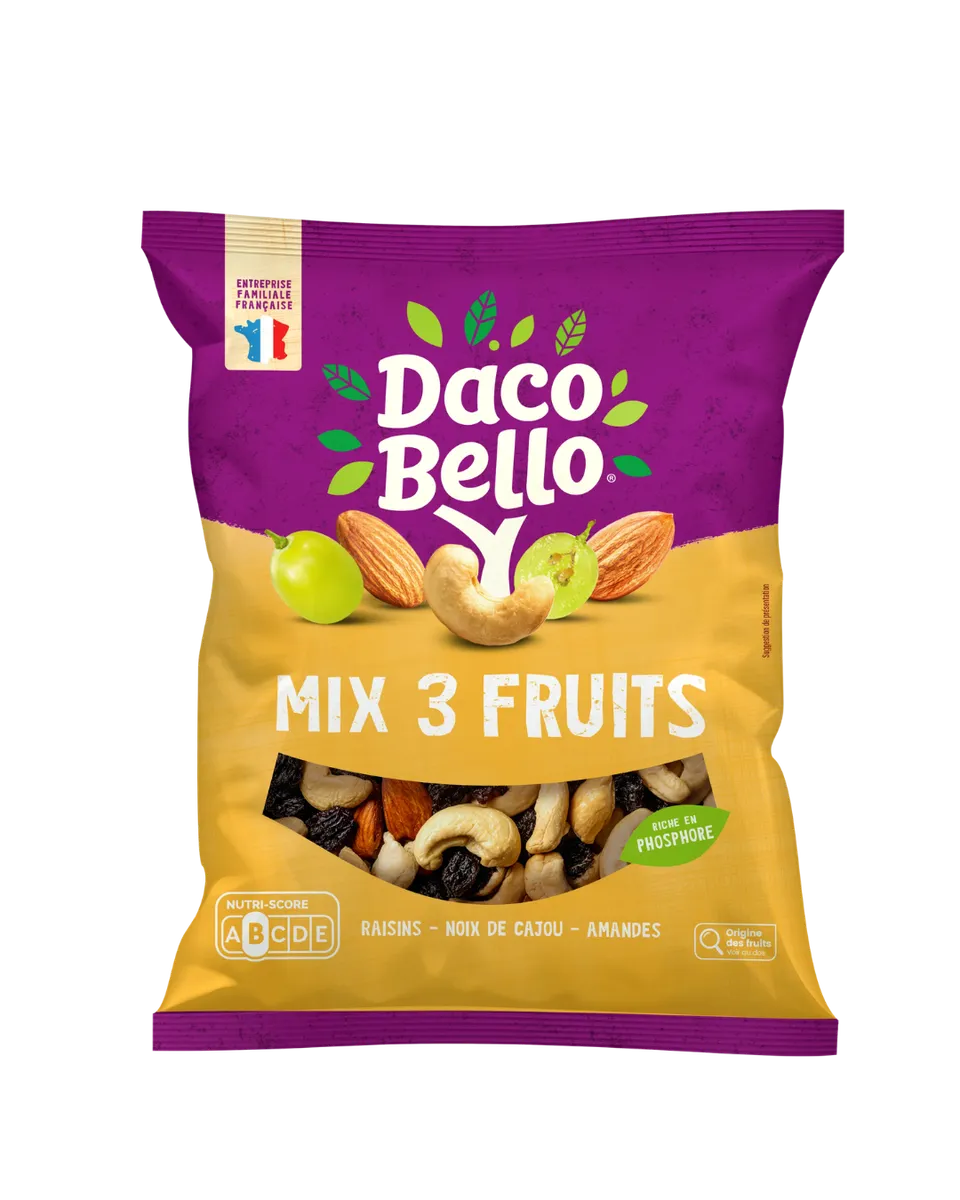 daco-bello-mix-3-fruits-400g-raisin-amandes-cajou image 1