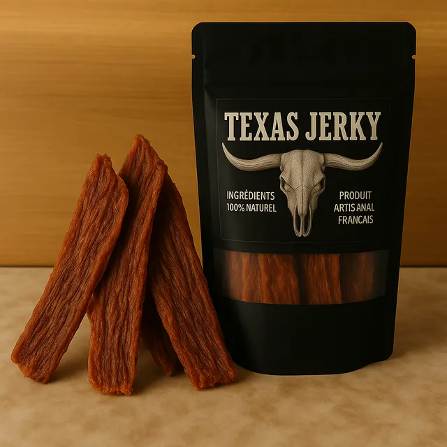 le-jerky-fran-ais-jerky-de-porc-pulled-pork-bbq-100g-pices-texas image 1