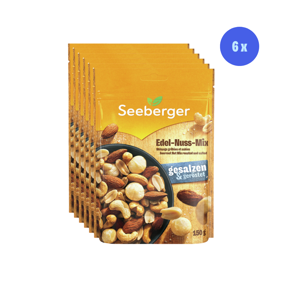 seeberger-edel-nuss-mix-multipack-6-x-150g-mix-de-noix-premium image 1